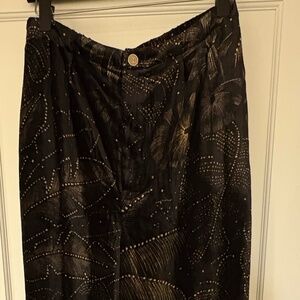 NWT Farm Rio x Anthropologie Printed Velvet Pants size L